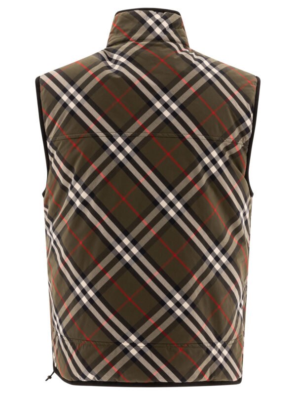 "Burberry" Veste sans manches homme verte en nylon coupe slim - Image 2