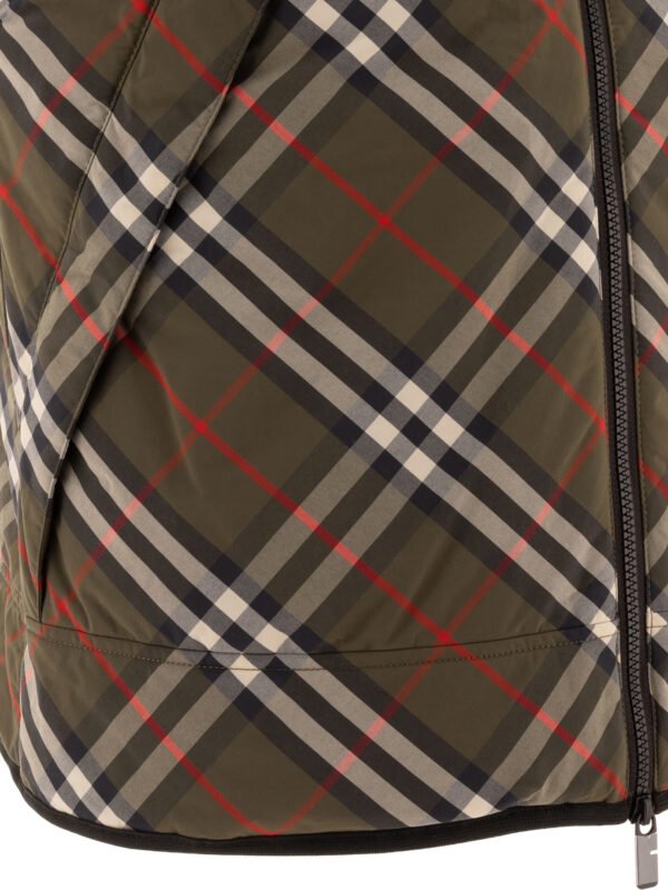 "Burberry" Veste sans manches homme verte en nylon coupe slim - Image 3
