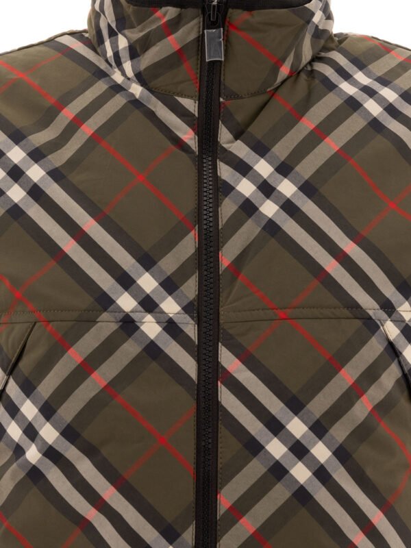 "Burberry" Veste sans manches homme verte en nylon coupe slim - Image 4