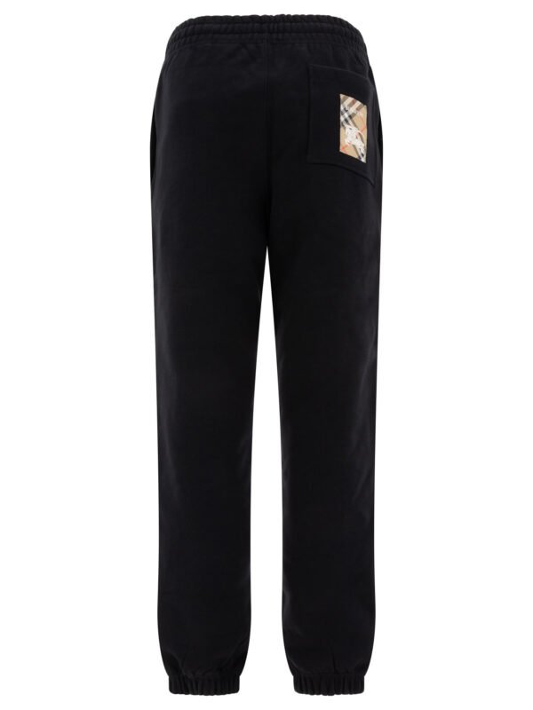 "Burberry" Pantalon femme noir en coton coupe standard – Image 2