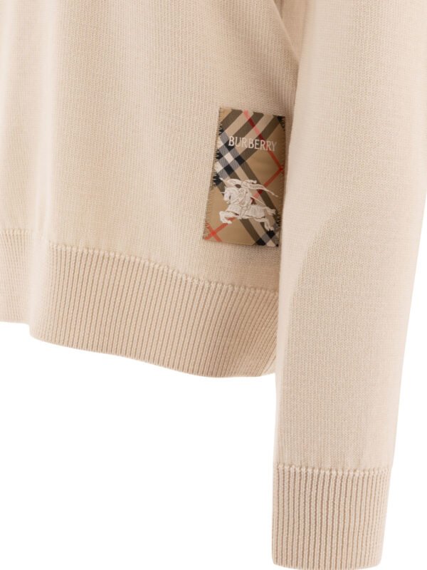 "Burberry" Pull femme beige en laine – Image 4