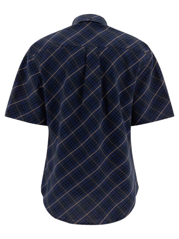 "Burberry" Chemise femme bleu en coton coupe standard – Image 2