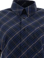 "Burberry" Chemise femme bleu en coton coupe standard – Image 3