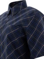 "Burberry" Chemise femme bleu en coton coupe standard – Image 4