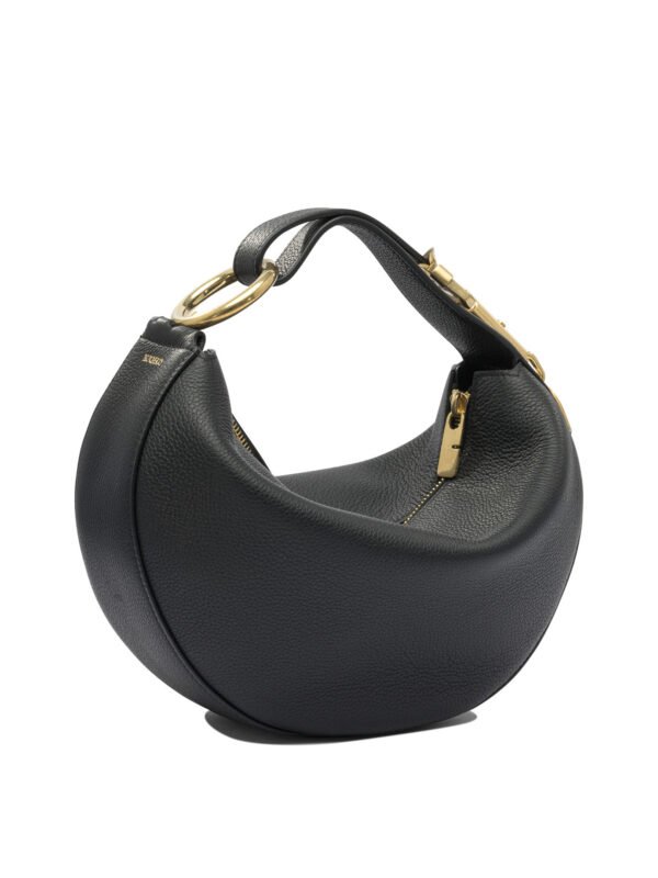 "Burberry" Sac à main femme noir en cuir – Image 2