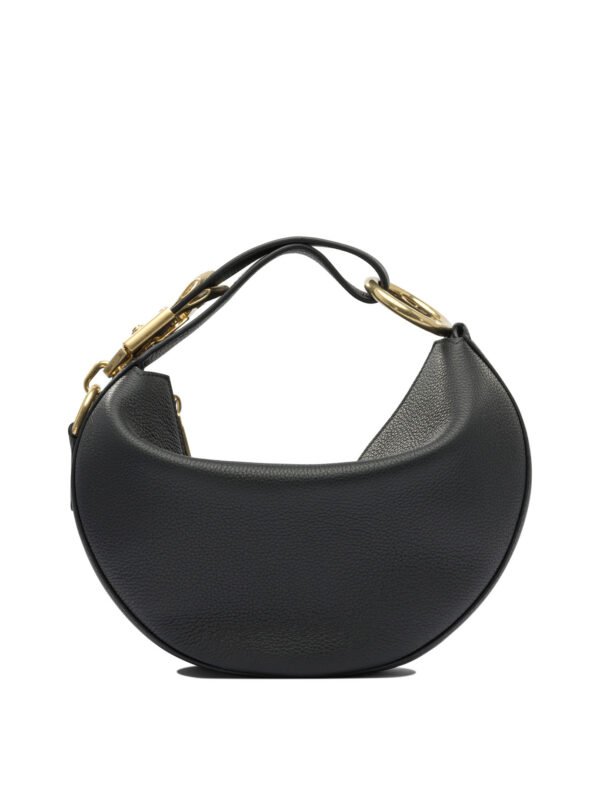 "Burberry" Sac à main femme noir en cuir – Image 3