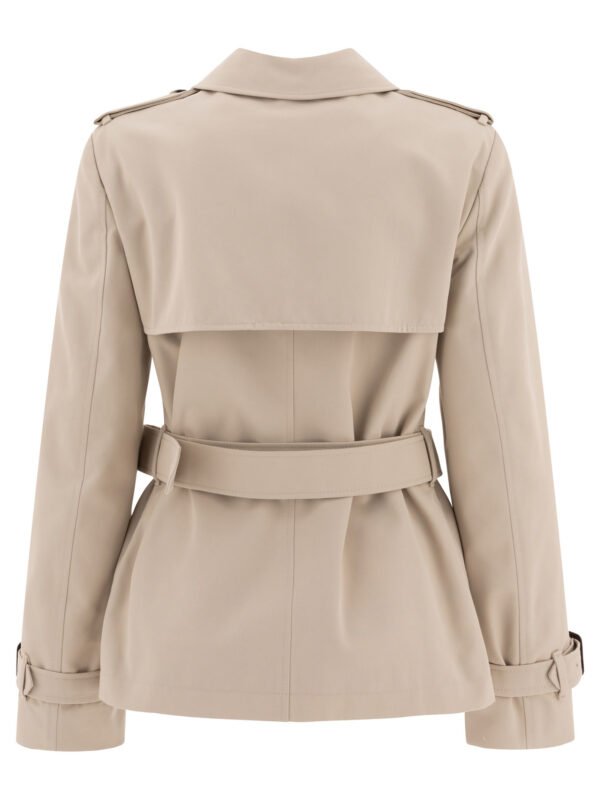"Burberry" trench femme marron  coupe slim – Image 2