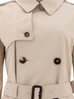 "Burberry" trench femme marron  coupe slim – Image 3