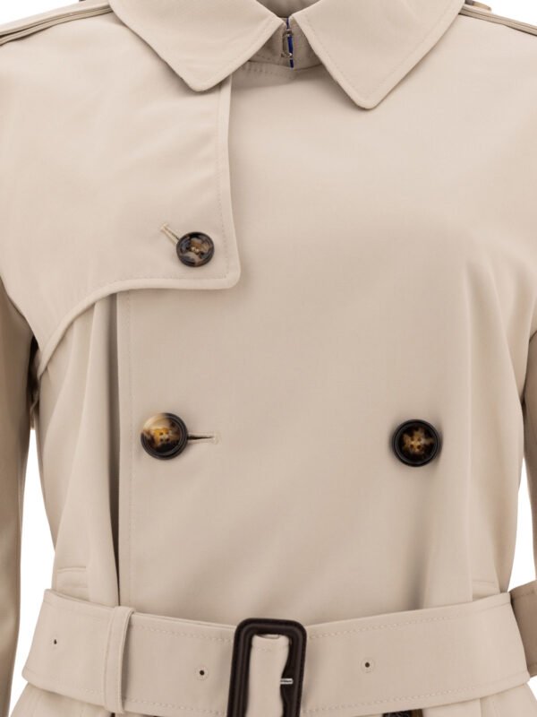 "Burberry" trench femme marron  coupe slim – Image 3