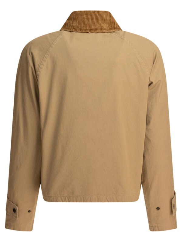 "Burberry" Veste courte femme beige en coton coupe regular - Image 2