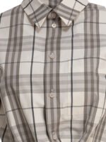 "Burberry" chemise femme grise en coton coupe regular - Image 3
