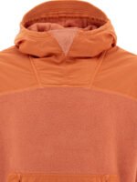 "Stone Island" Sweat à capuche homme orange en coton et polyamide coupe ample – Image 3