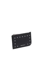 "Alexander McQueen" porte-cartes homme noir en cuir – Image 2