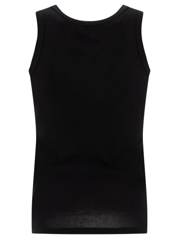 "Alexander McQueen" débardeur homme noir en coton coupe regular – Image 2
