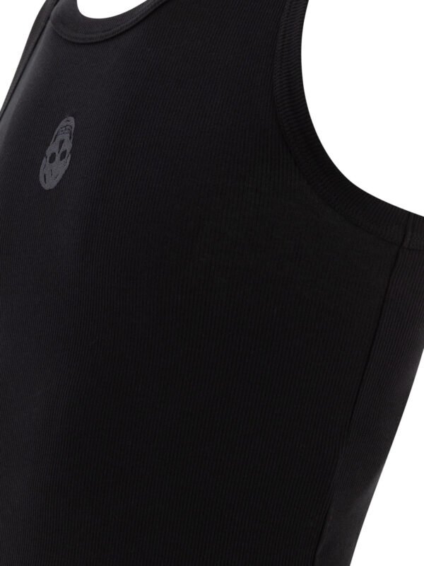 "Alexander McQueen" débardeur homme noir en coton coupe regular – Image 4