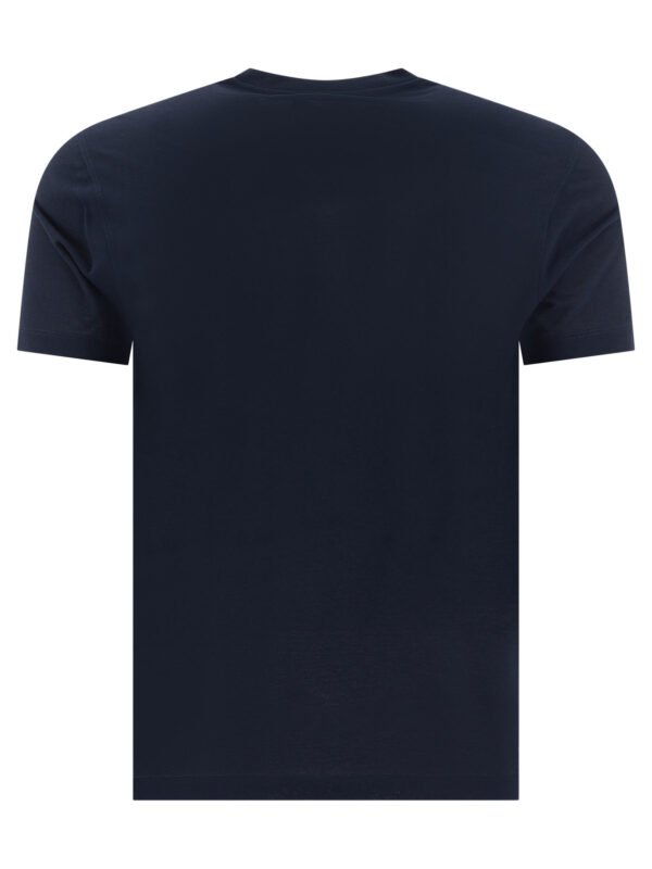 "Zanone" t-shirt homme bleu en coton coupe regular – Image 2
