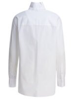 "Alexander McQueen" chemise blanche en coton pour femme – Image 2