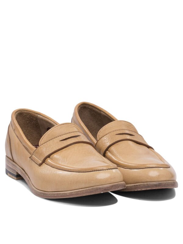 "Sturlini" mocassins femme beiges en cuir – Image 2