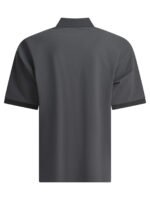 "Daiwa Pier 39" polo homme gris en polyester avec deux poches coupe oversize - Image 2