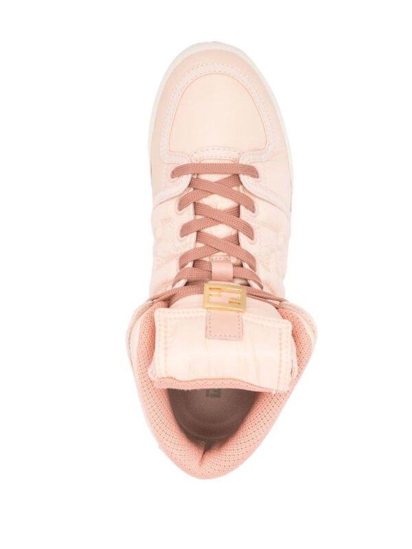 "Fendi" sneakers femme roses en polyamide – Image 4