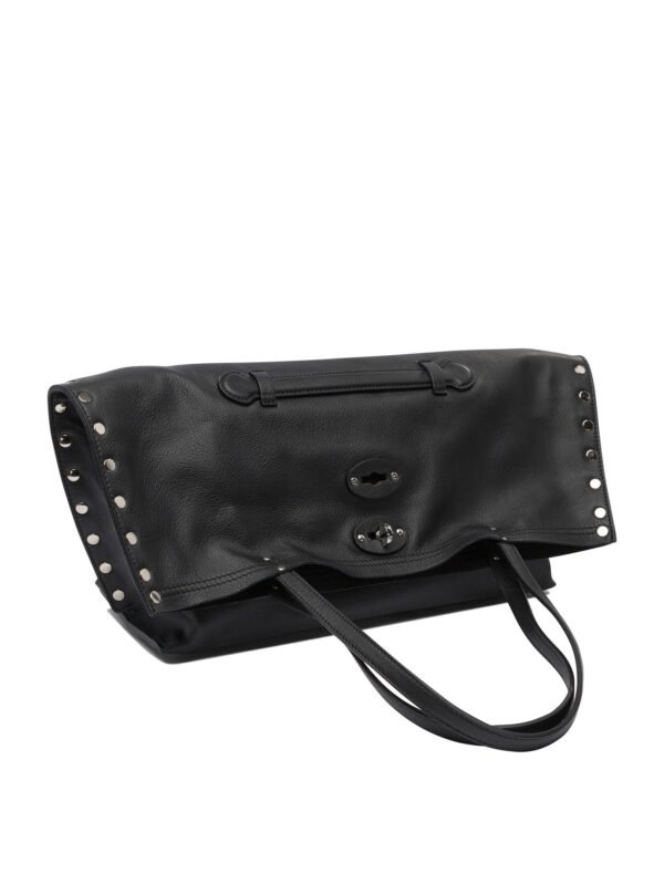 "Zanellato" sac à main femme noir en cuir – Image 2