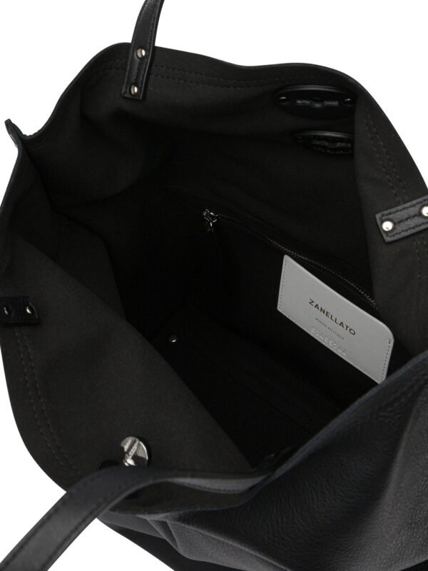 "Zanellato" sac à main femme noir en cuir – Image 5