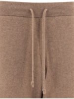 "Auralee" pantalon jogging femme marron en cachemire – Image 3