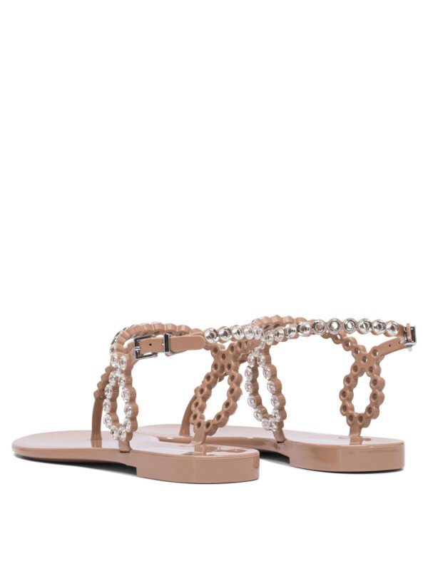 "Aquazzura" sandales femme roses en PVC transparent style glamour – Image 4