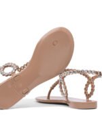 "Aquazzura" sandales femme roses en PVC transparent style glamour – Image 5