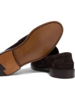 "Tricker's" mocassins homme marron en suède – Image 5