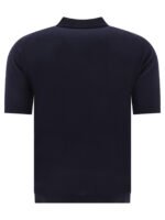 "John Smedley" polo homme bleu en coton coupe regular – Image 2