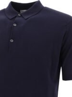 "John Smedley" polo homme bleu en coton coupe regular – Image 4
