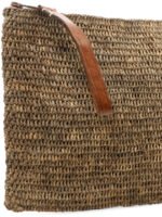 "Ibeliv" Pochette femme marron en raphia tressé à la main – Image 4