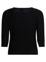 "Rakkì" pull femme noir en coton – Image 2