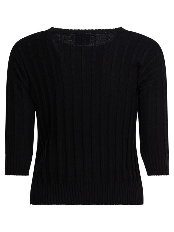 "Rakkì" pull femme noir en coton – Image 2
