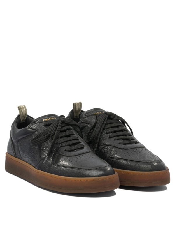 "Officine Creative" Sneakers homme noires en cuir coupe standard – Image 2