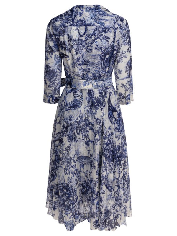 "Samantha Sung" robe femme bleue en coton – Image 2