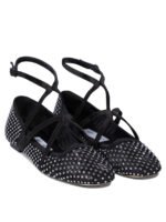 "Jimmy Choo" ballerines femme noires en tulle et cuir – Image 2