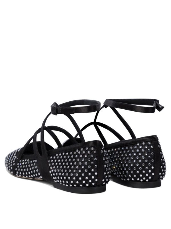 "Jimmy Choo" ballerines femme noires en tulle et cuir – Image 4