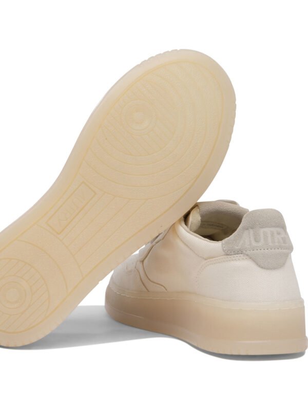 "Autry" sneakers femme beige Medalist en toile et suède – Image 5