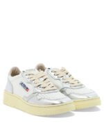 "Autry" sneakers femme blanches et argentées Medalist Low en cuir – Image 2