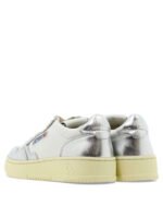 "Autry" sneakers femme blanches et argentées Medalist Low en cuir – Image 4
