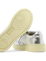 "Autry" sneakers femme blanches et argentées Medalist Low en cuir – Image 5