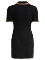"Self-Portrait" Robe noire en coton et polyester pour femme – Image 2