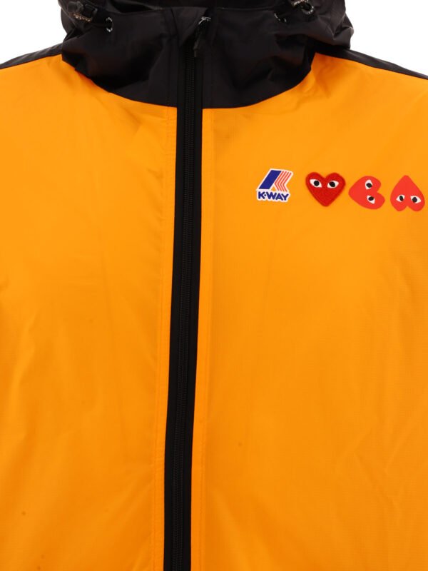 "Comme Des Garçons Play x K-Way" veste imperméable homme orange – Image 3
