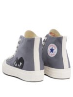 "Comme Des Garçons Play" sneakers homme grises en coton – Image 4