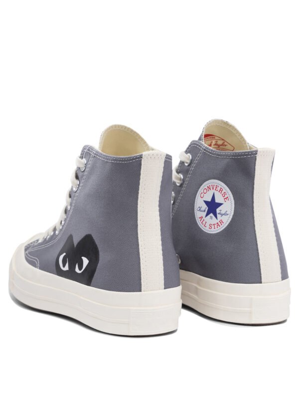 "Comme Des Garçons Play" sneakers homme grises en coton – Image 4