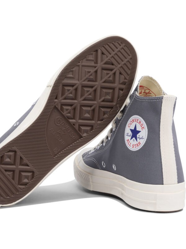 "Comme Des Garçons Play" sneakers homme grises en coton – Image 5
