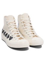 "Comme Des Garçons Play" sneakers homme blanches en coton - Image 2