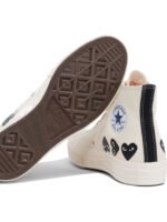 "Comme Des Garçons Play" sneakers homme blanches en coton - Image 5
